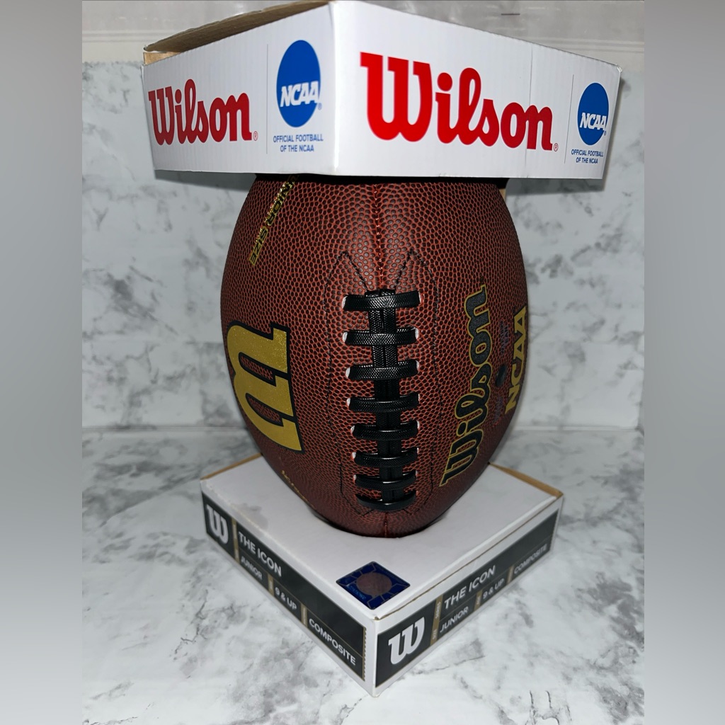 Wilson Ncaa The Icon Offical Football Junior Size Age 9-12 New